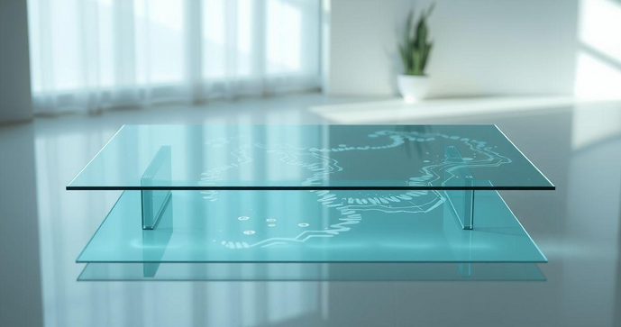 Mesa de Corte de Vidro Laminado: Elegância e Praticidade