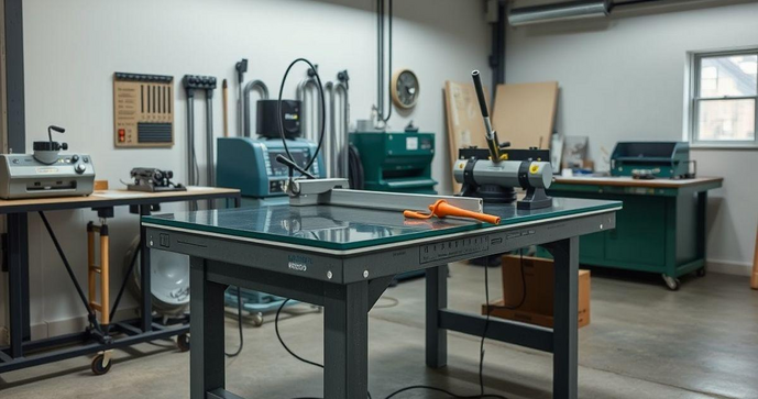 Mesa de corte de vidro manual usada: como escolher e cuidar do seu equipamento