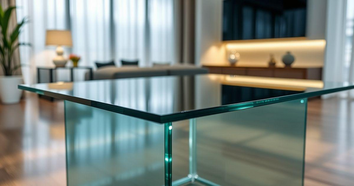 Mesa de corte de vidro temperado SP transforma ambientes com elegância